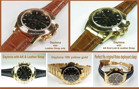 rolex leather wrist watch|genuine rolex leather watch bands.